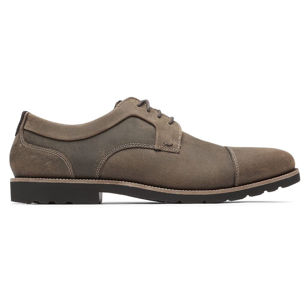 Rockport Mens Sharp & Ready 2 Cap Toe - Oxfords Dark Brown - DEU725138